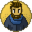 Retro pixel style sprite version of Saul